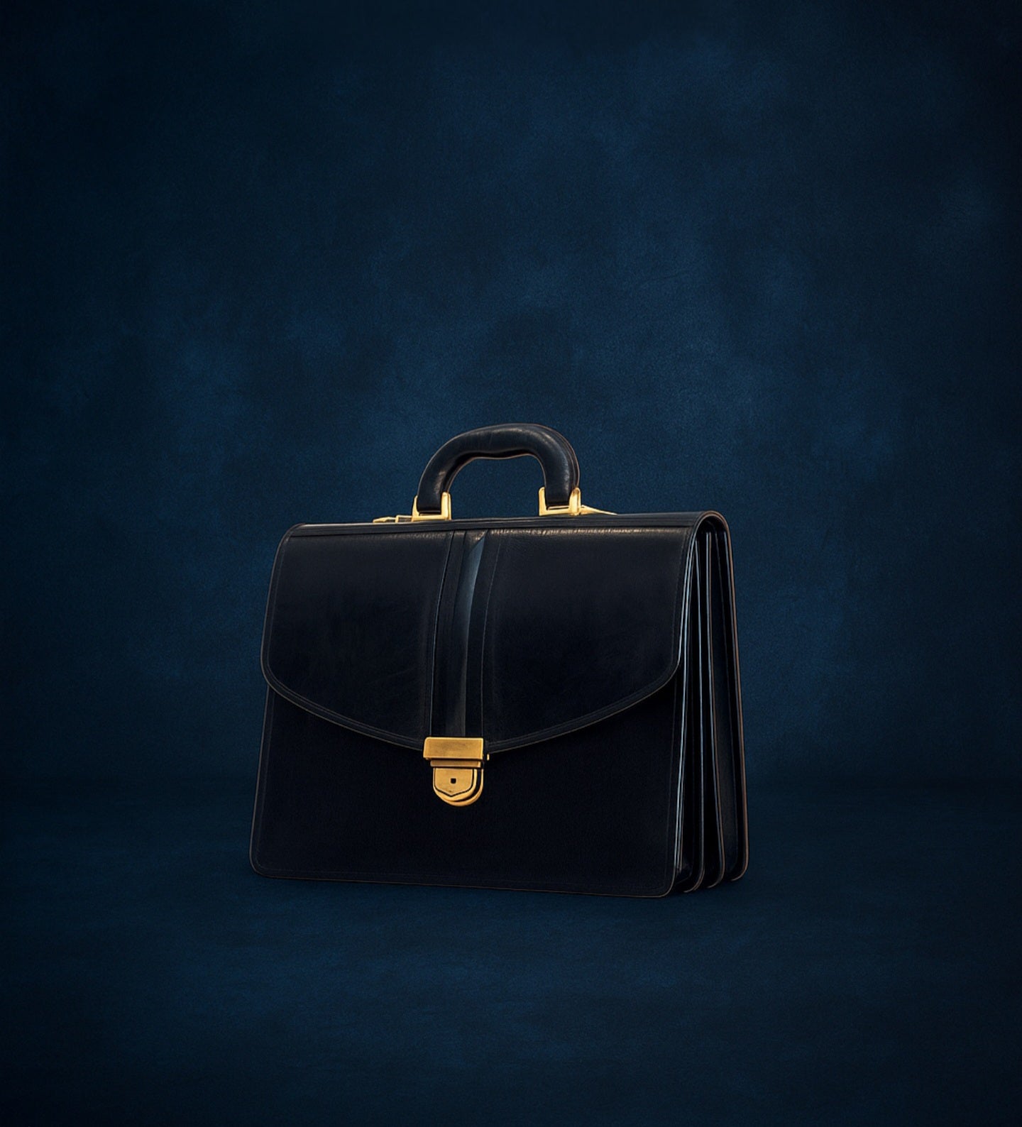 Leather Briefcase No. 99 - Black