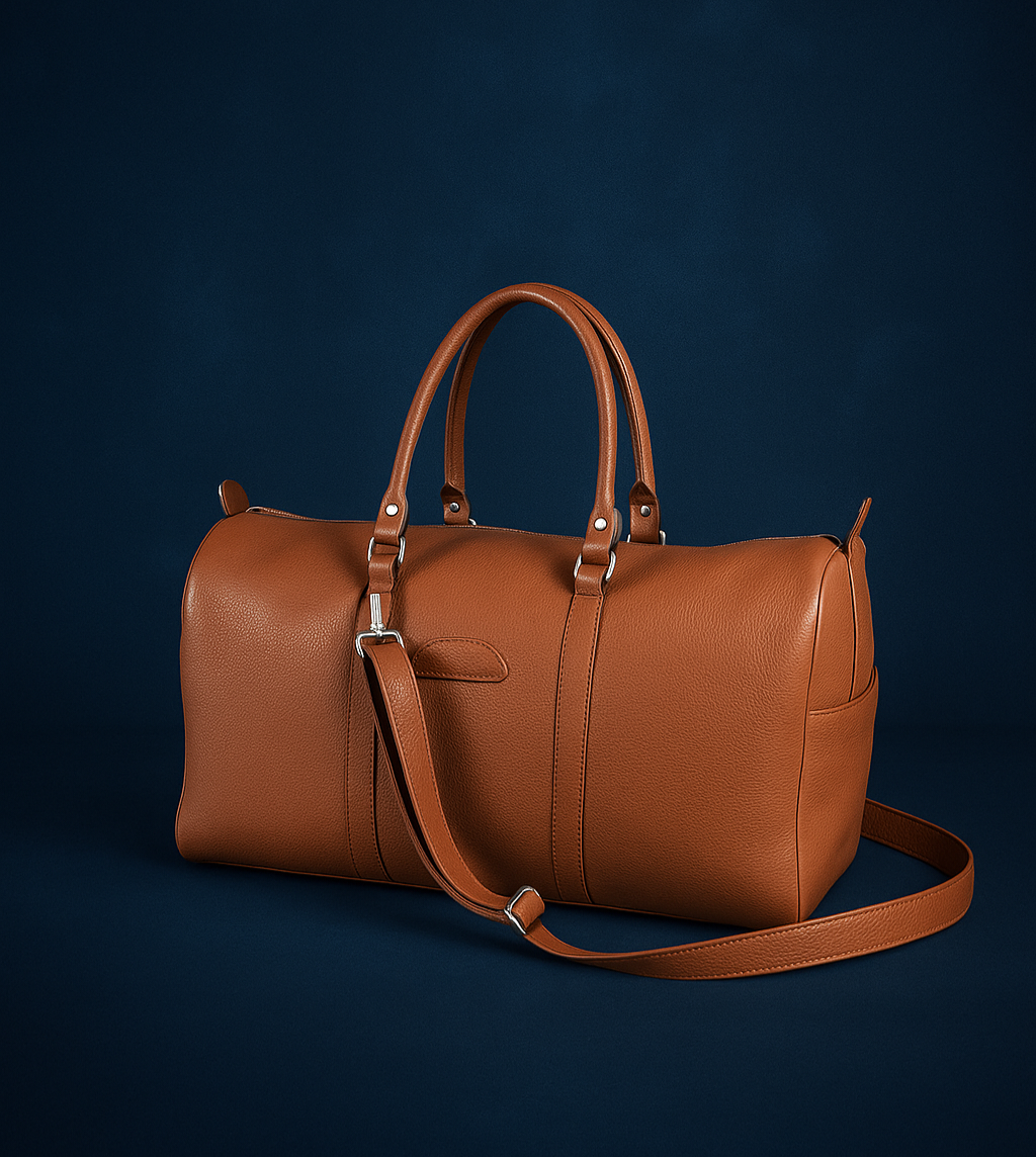 Leather Travel Bag 20L - Light Brown